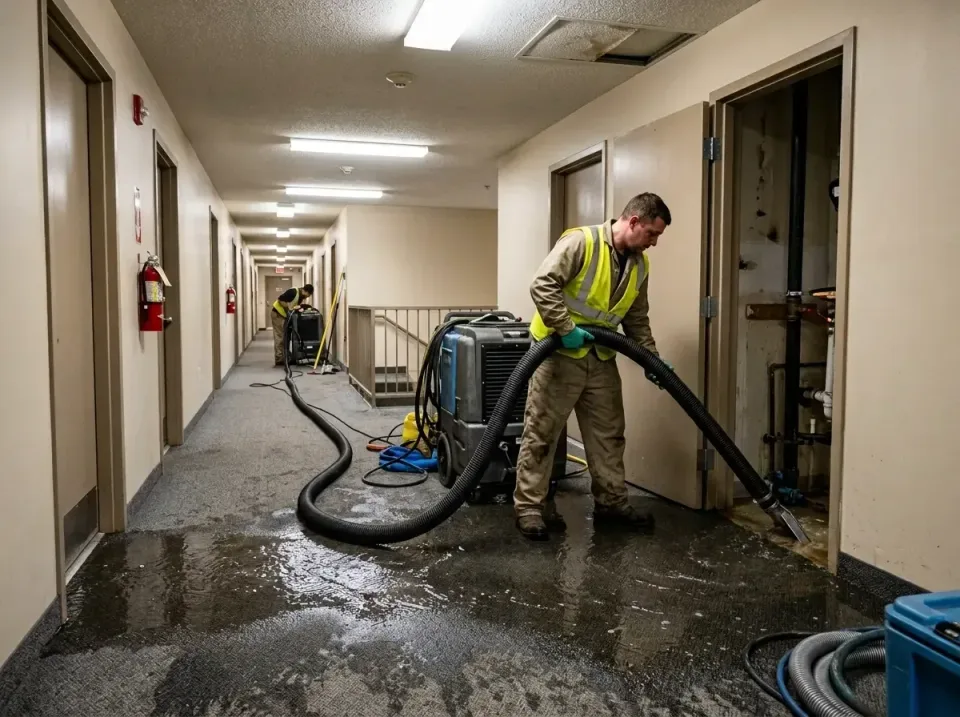 multi-unit-apartment-hallway-f-005 — frequently asked questions, Emergency Burst Pipe Water Extraction & Removal in West San…